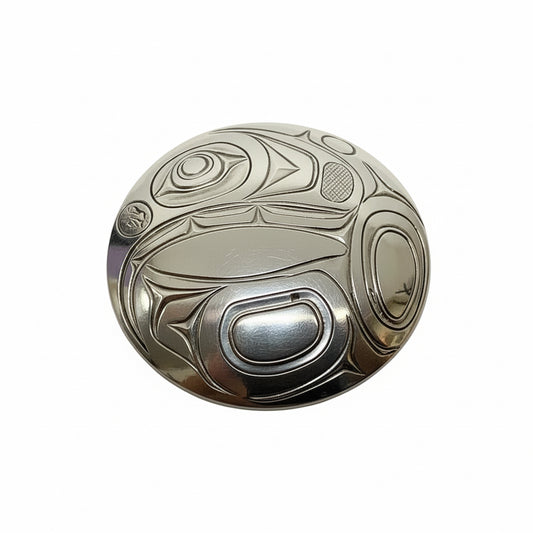 Alvin Adkins Pendant Silver - Round - Killer Whale
