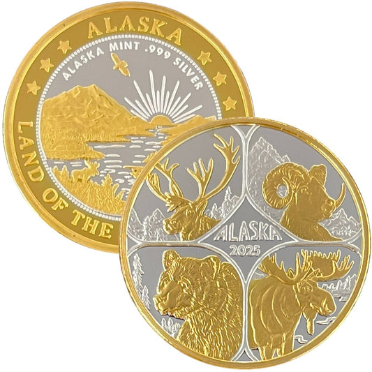 2025 Big Four Medallion 1 oz Double Sided Gold Relief