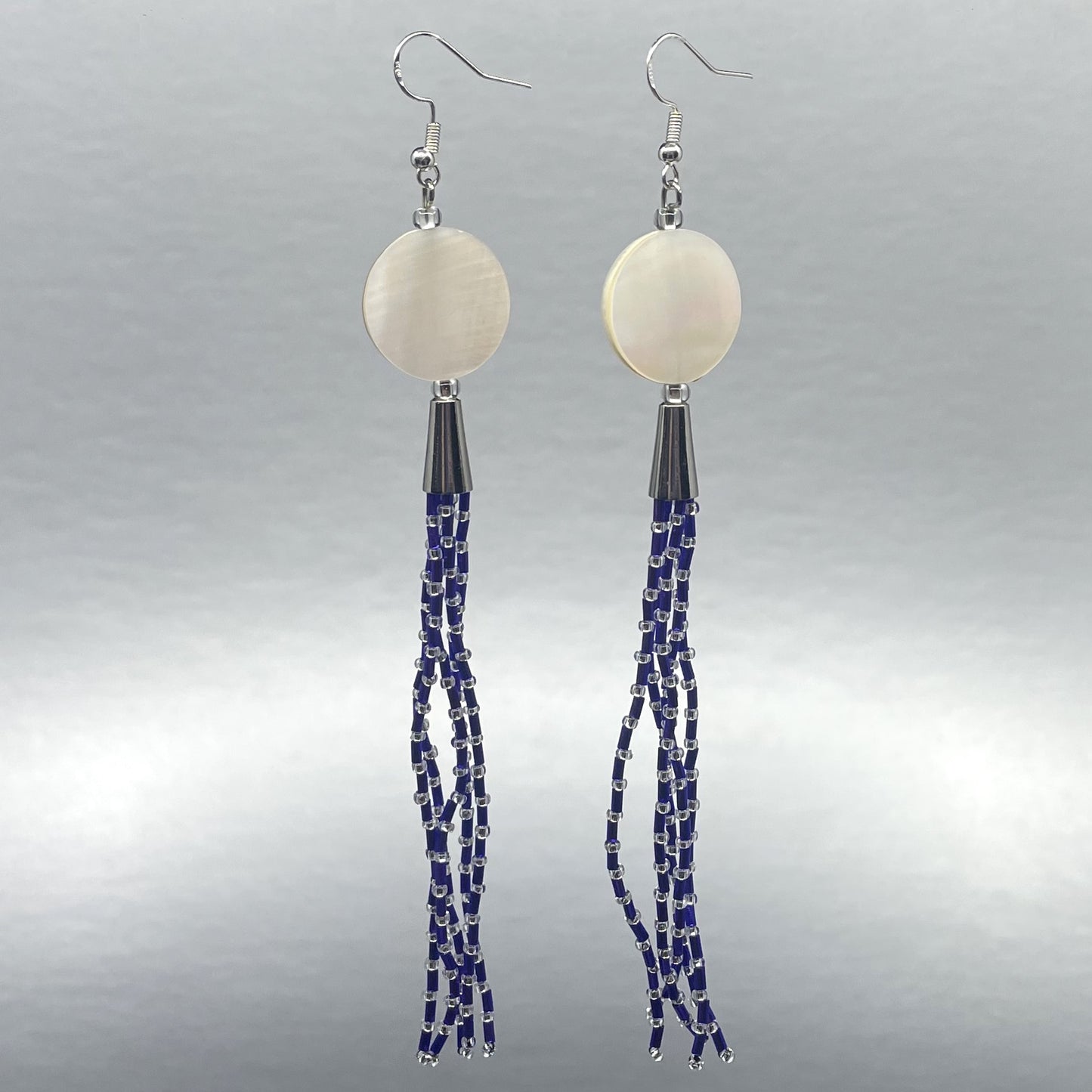 ER - Hoover Girls; Beaded Tassel, Mother of Pearl