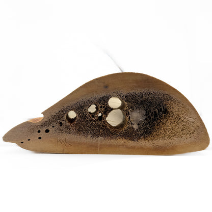Miller Kingeekuk Ivory Whale Hunter Totem