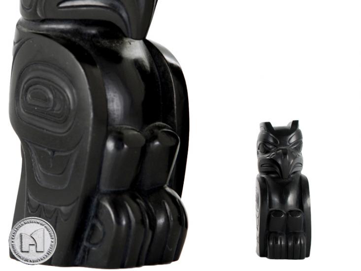 Eagle King Chess Piece Haida Design 3-1/4"