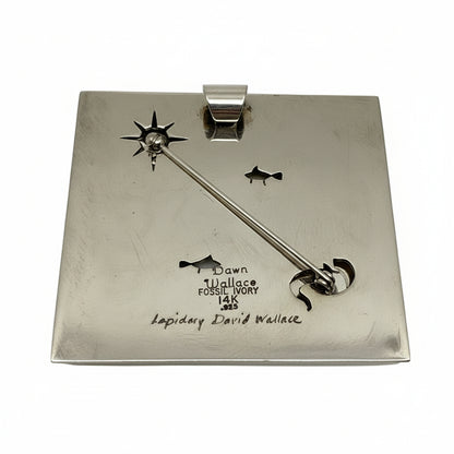 Dawn Wallace Dual Pin Pendant Sea Otter