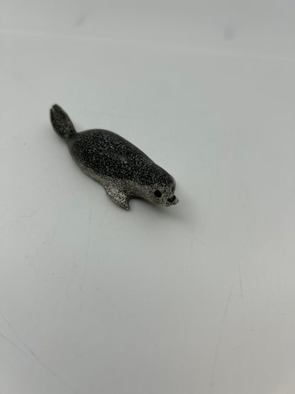 Ivory - Scrimshaw Spotted Seal