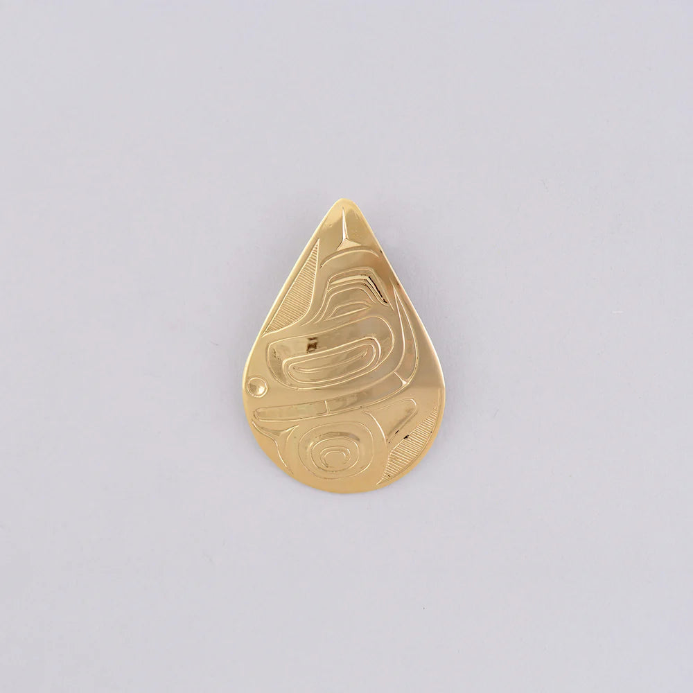 Don Yeomans Pendant 14k Gold - Eagle Looking at You