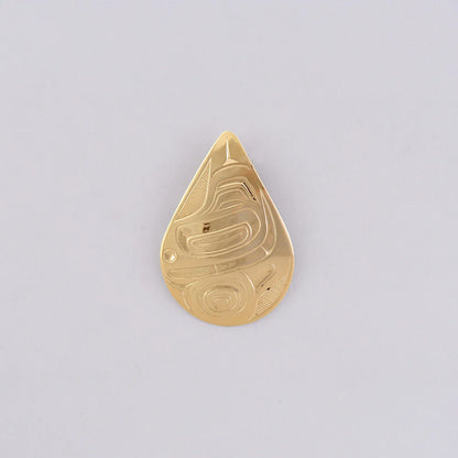 Don Yeomans Pendant 14k Gold - Eagle Looking at You