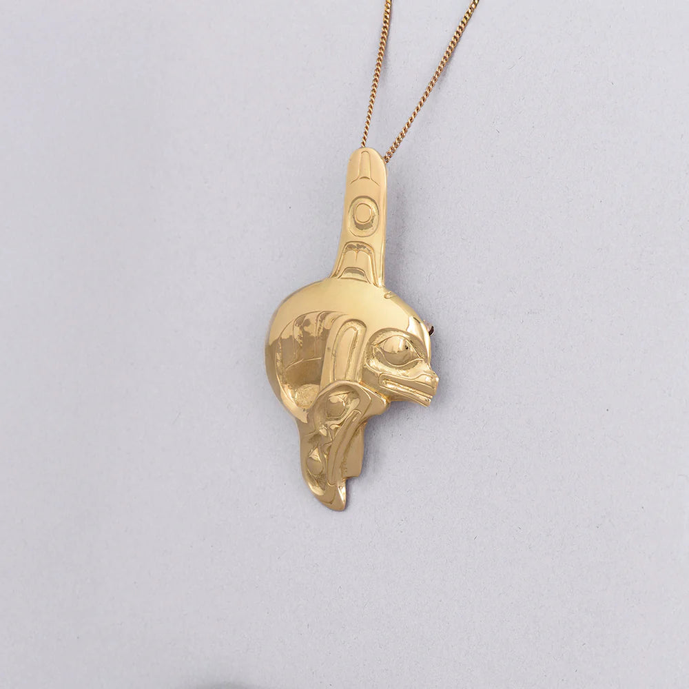 Phil Janze Pendant 20k Gold - Killer Whale