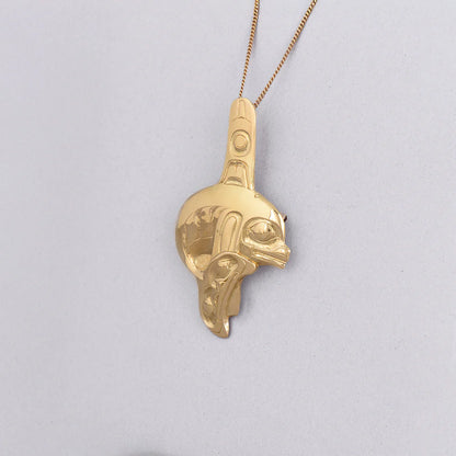 Phil Janze Pendant 20k Gold - Killer Whale