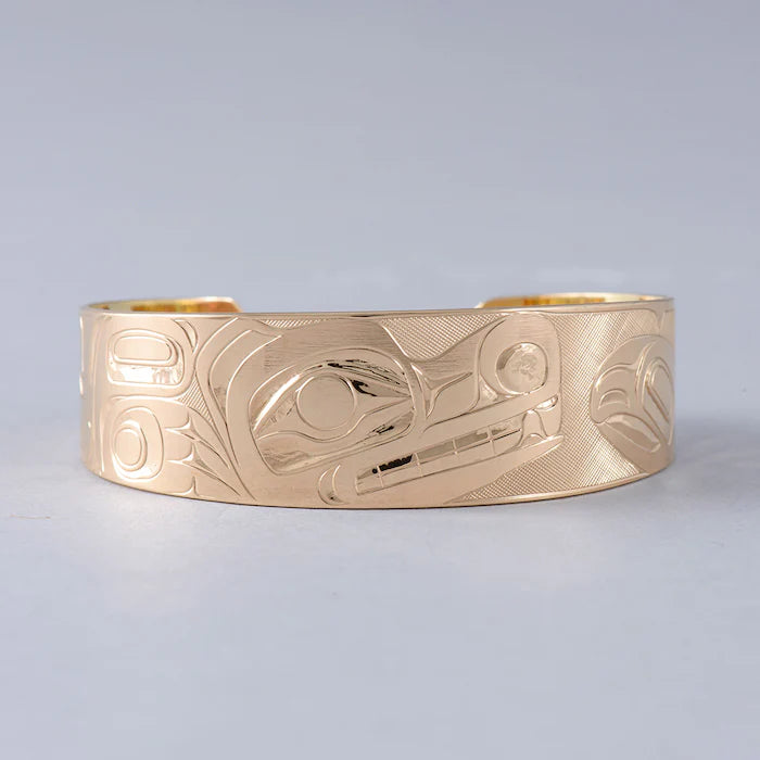 Landon Gunn Bracelet Gold - Bear/Salmon