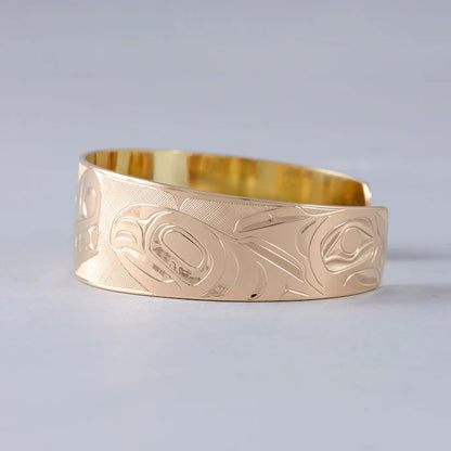 Landon Gunn Bracelet Gold - Bear/Salmon