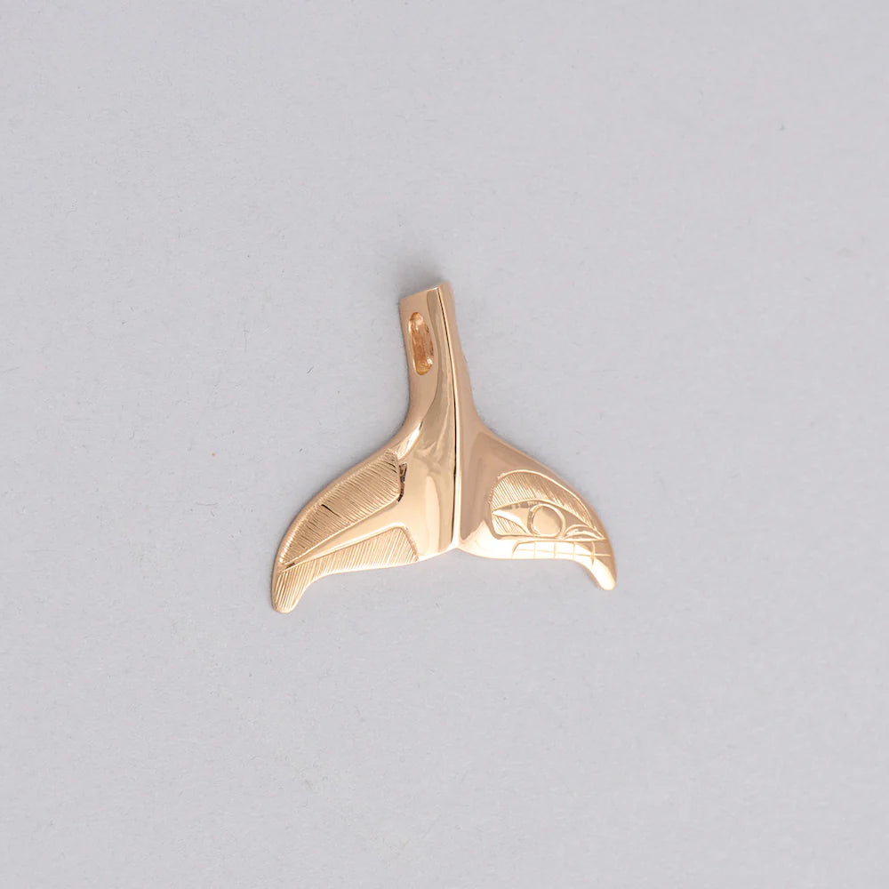 Hollie Bartlett Pendant 14k Gold - Killer Whale Tail