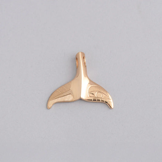 Hollie Bartlett Pendant 14k Gold - Killer Whale Tail