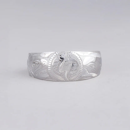 Andrew Williams Bracelet Silver - Raven Stealing Beaver's Lake