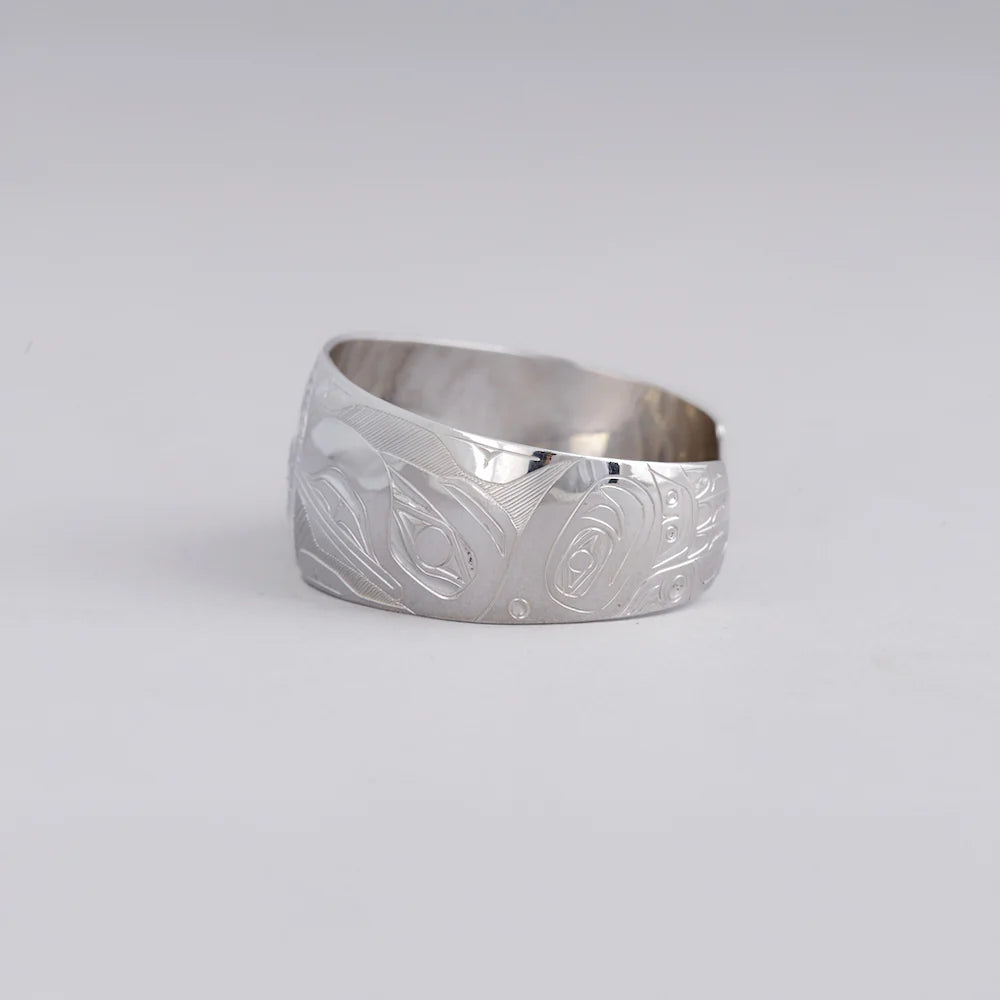 Andrew Williams Bracelet Silver - Raven Stealing Beaver's Lake