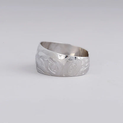 Andrew Williams Bracelet Silver - Raven Stealing Beaver's Lake