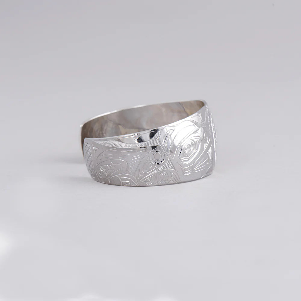 Andrew Williams Bracelet Silver - Raven Stealing Beaver's Lake