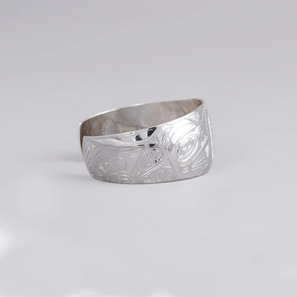 Andrew Williams Bracelet Silver - Raven Stealing Beaver's Lake