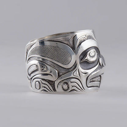 Jesse Brillon Bracelet Silver - Ts'ing (Beaver)