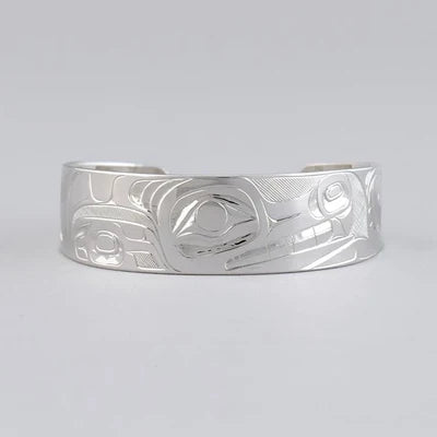 Landon Gunn Bracelet Silver 3/4" - Wolf