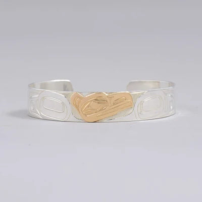 Landon Gunn Bracelet Silver & Gold 1/2" - Raven