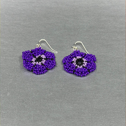 CoHo Lady Creations Earrings Beaded Flower