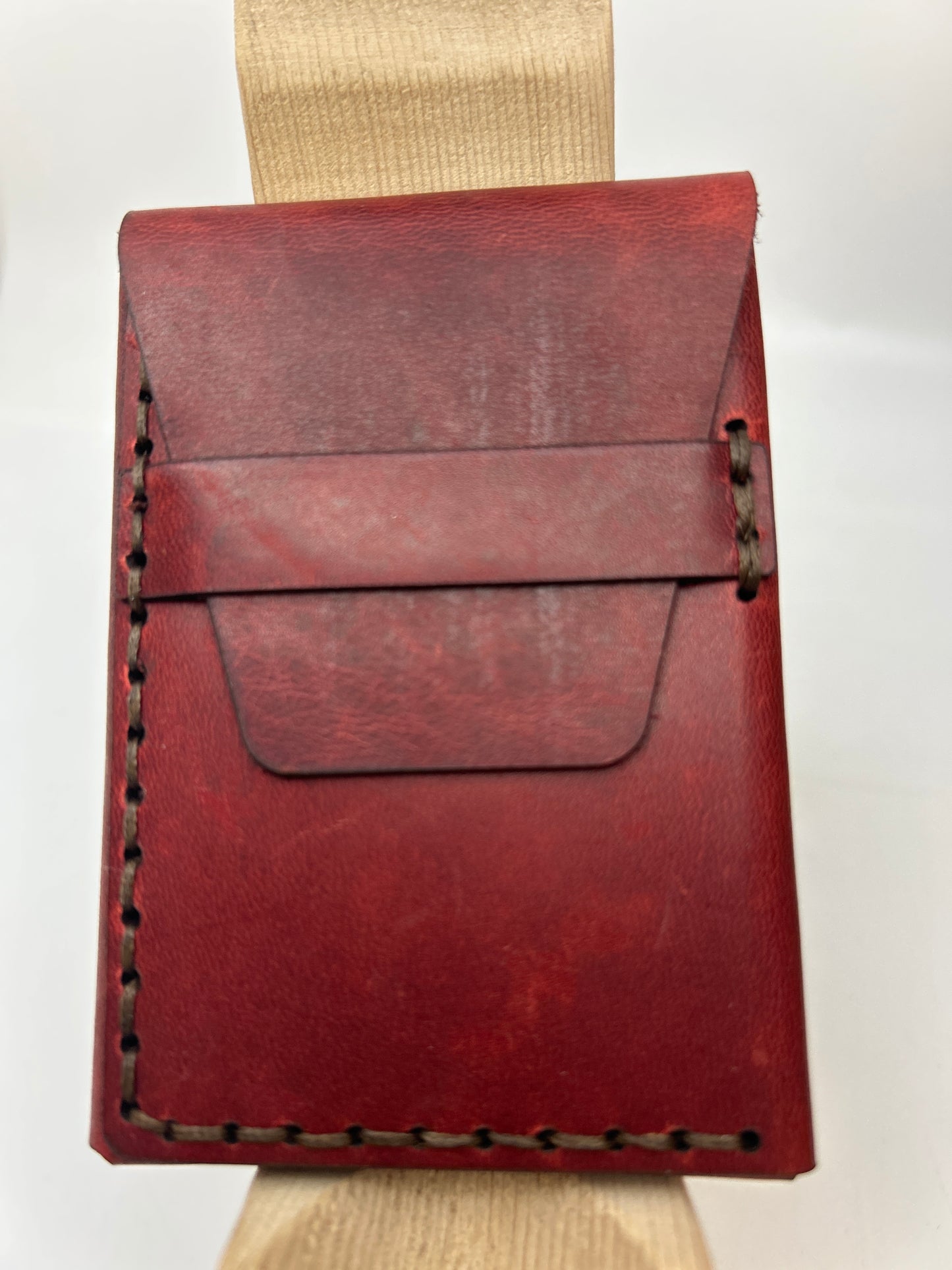 Hand-stitched Leather Nano Wallet