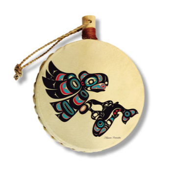 Shotridge Studios Mini Drum Ornaments - Various Designs