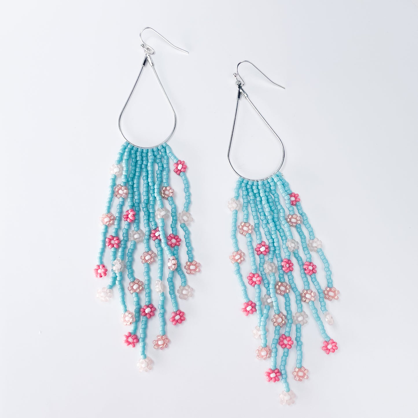 CoHo Lady Creations Earrings Flower Fringe