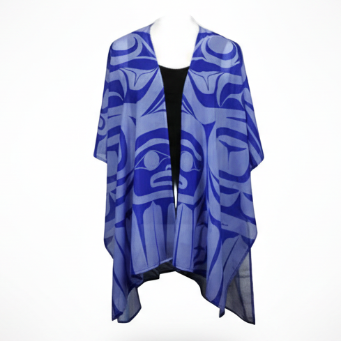 Sheer Chiffon Cardigan (Raven Split)