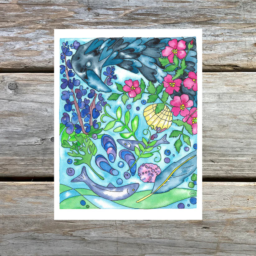 Art Card - First, Outdoors by Natasha Zahn Studios