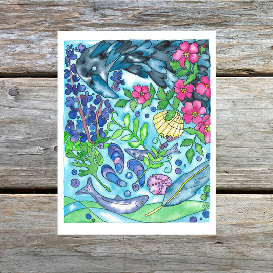 Art Card - First, Outdoors by Natasha Zahn Studios