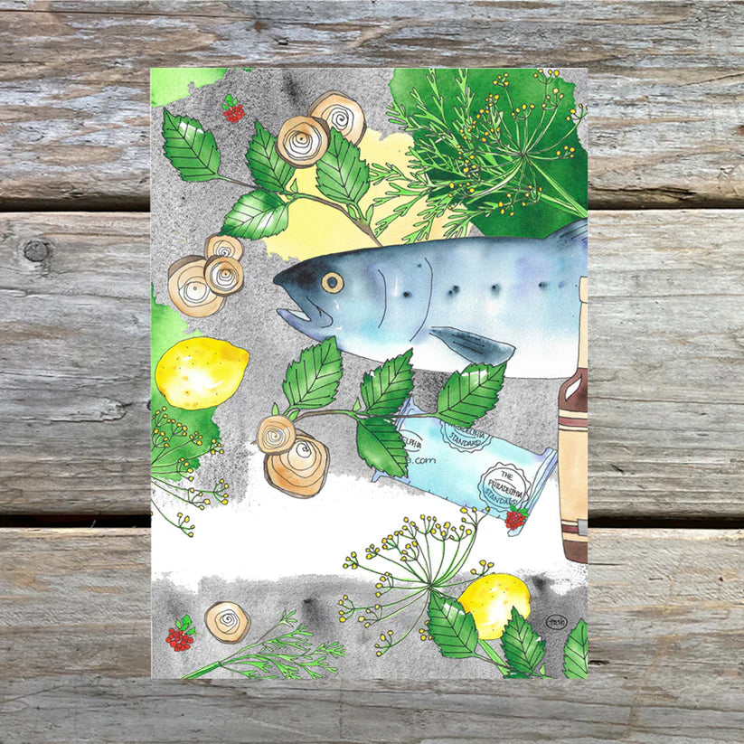 Art Card - Smoked Salmon Dip Recipe 5 x 7