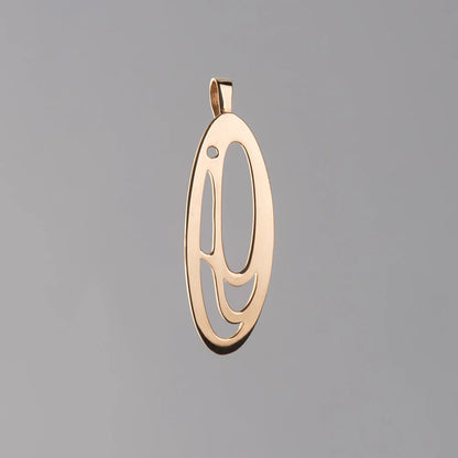 Val Malesku Pendant 14k Gold - Salmon Egg (Oval)