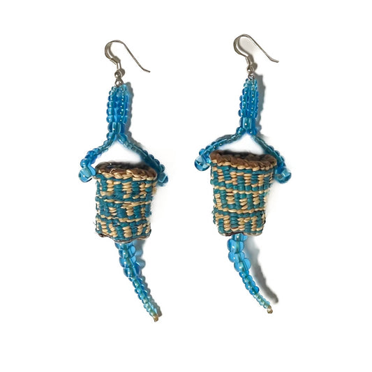 Bobbie Bush Earrings Woven Basket