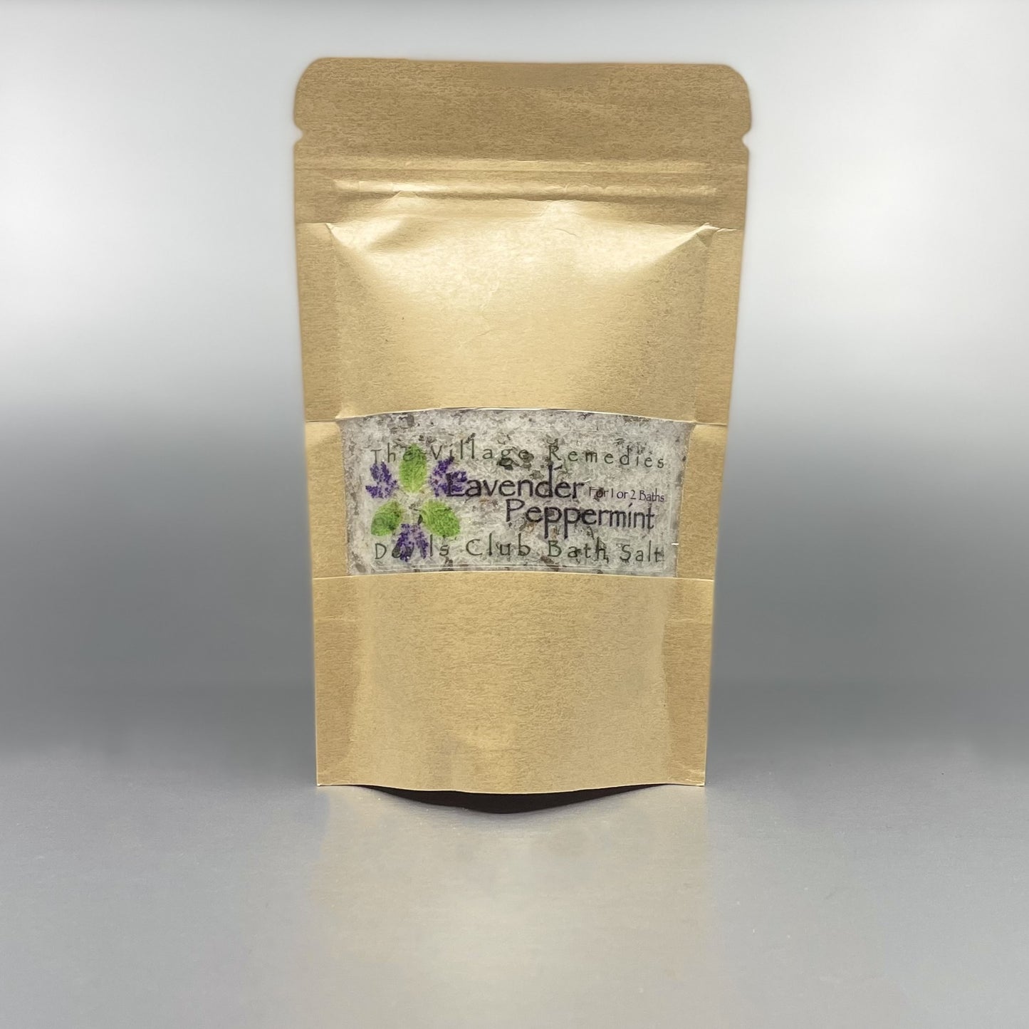 Bath Salt - The Village Remedies; Devils Club, Lavender Peppermint