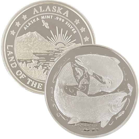 King Salmon Medallion 1 oz Silver