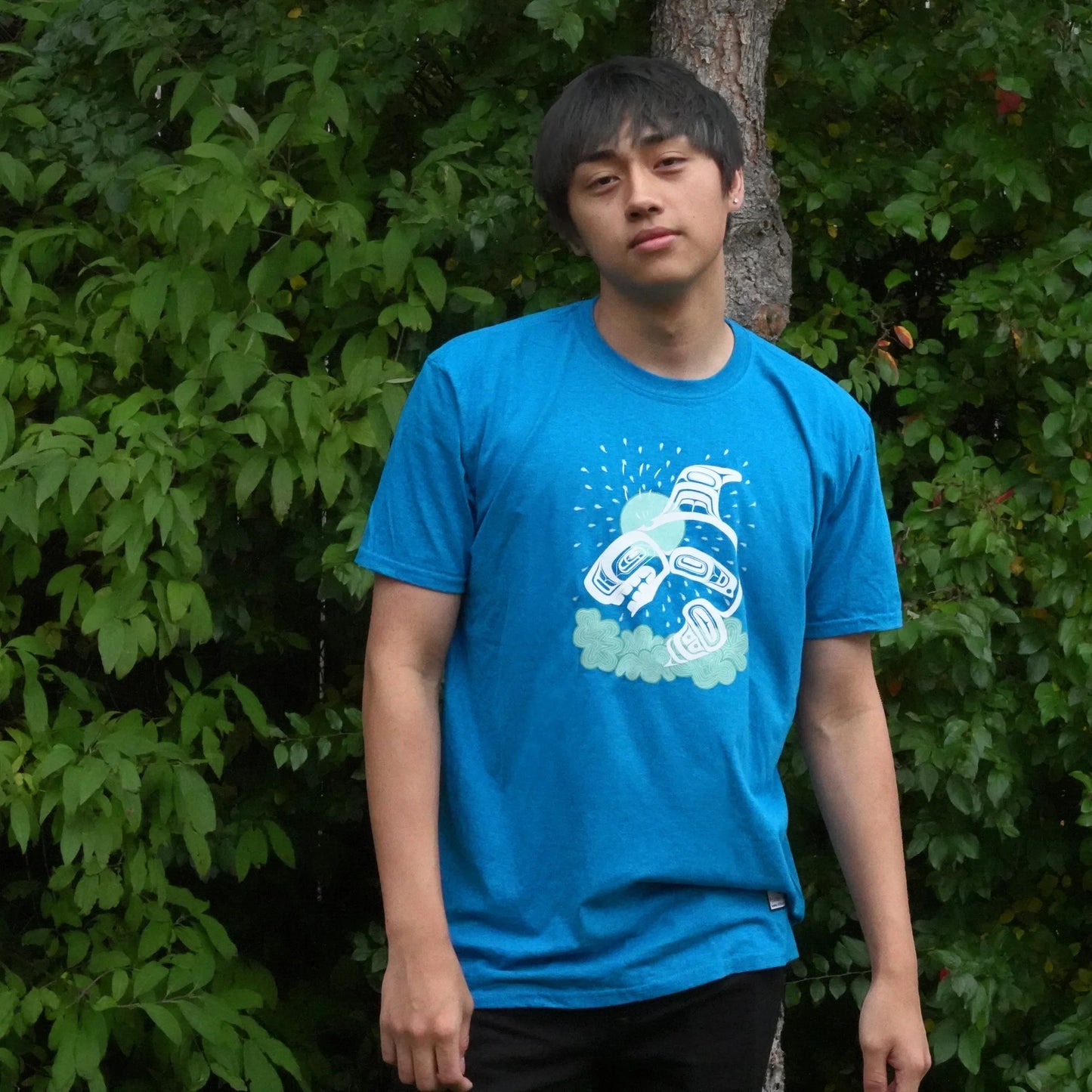 T-Shirt - Killer Whale, Antique Sapphire