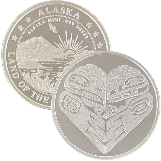 Totemic Love Bird Medallion 1 oz Silver