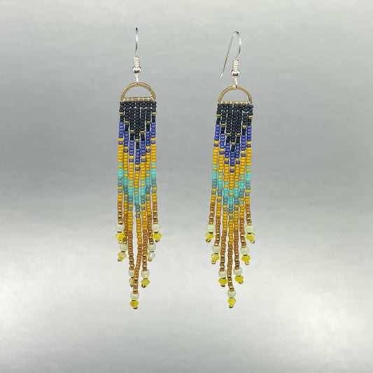 Pook Mini Beaded Fringe Earrings