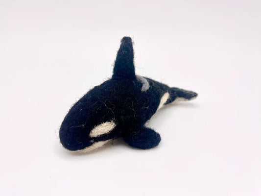 Orca 100% Felted Wool Handcrafted Ornament
