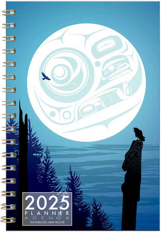 Full Moon Raven 2025 Weekly Planner