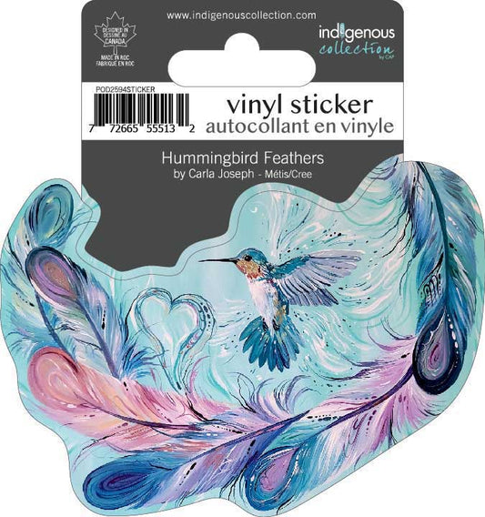 Hummingbird Feather Sticker