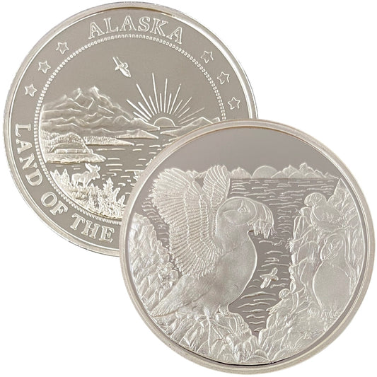 Puffin Medallion 1 oz Silver