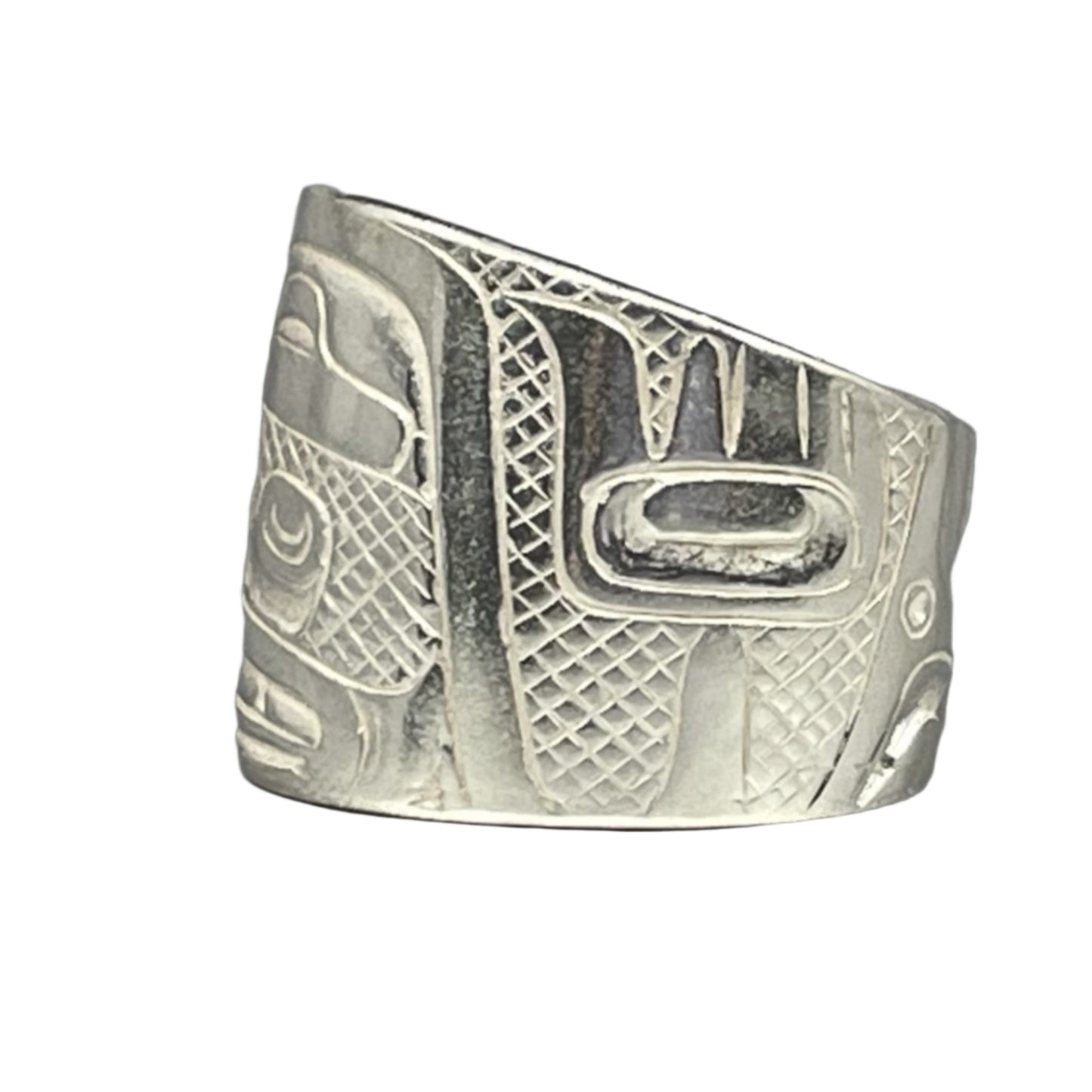 Morgan Asoyuf Ring Silver "Human Face"