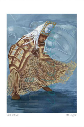 Matted Silver Dancer by Tlingit Artist Jean Taylor