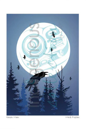 Matted Raven Moon by Tlingit Artist Mark Preston