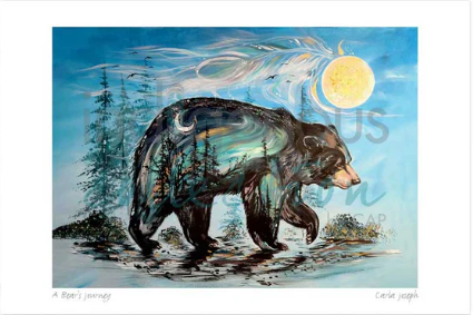 Matted A Bear's Journey by Métis/Cree Artist Carla Joseph