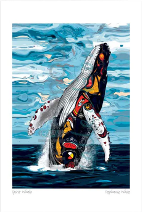 Matted Spirit Whale by Mi’kmaw Artist Stephanie White