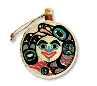 Shotridge Studios Mini Drum Ornaments - Various Designs