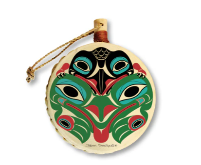 Shotridge Studios Mini Drum Ornaments - Various Designs