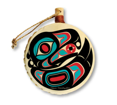 Shotridge Studios Mini Drum Ornaments - Various Designs